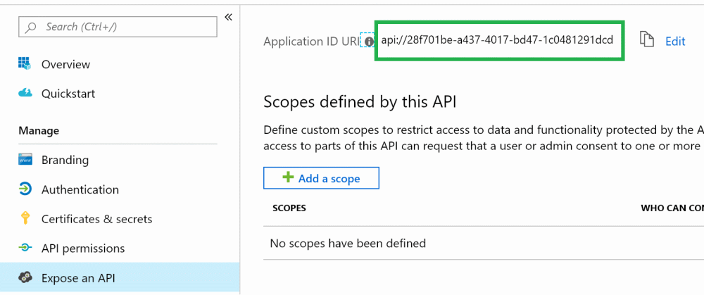 Azure Active Directory: Application ID URI